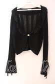 画像1: axes femme / ショート丈ニットボレロ  クロ O-25-11-17-058-AX-TO-IG-OS (1)