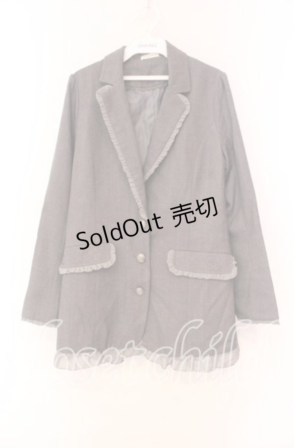 画像1: axes femme / マニッシュロングジャケット  グレー O-25-11-17-060-AX-JA-IG-OS (1)