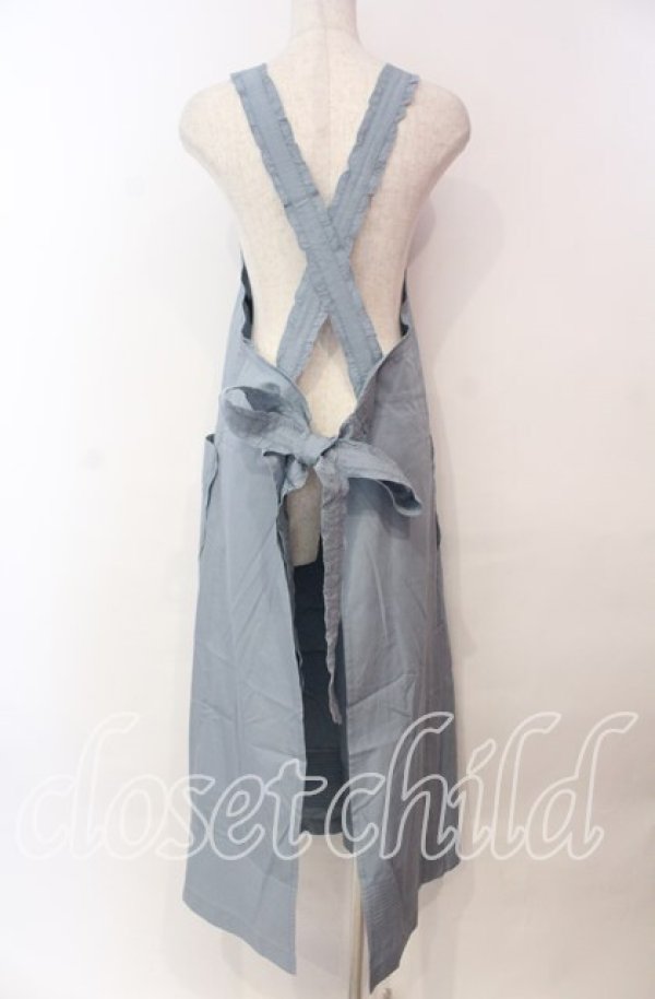 画像3: KETTY / ひまわりプリントエプロン  ブルー O-25-11-17-005-EL-OP-IG-ZT447 (3)