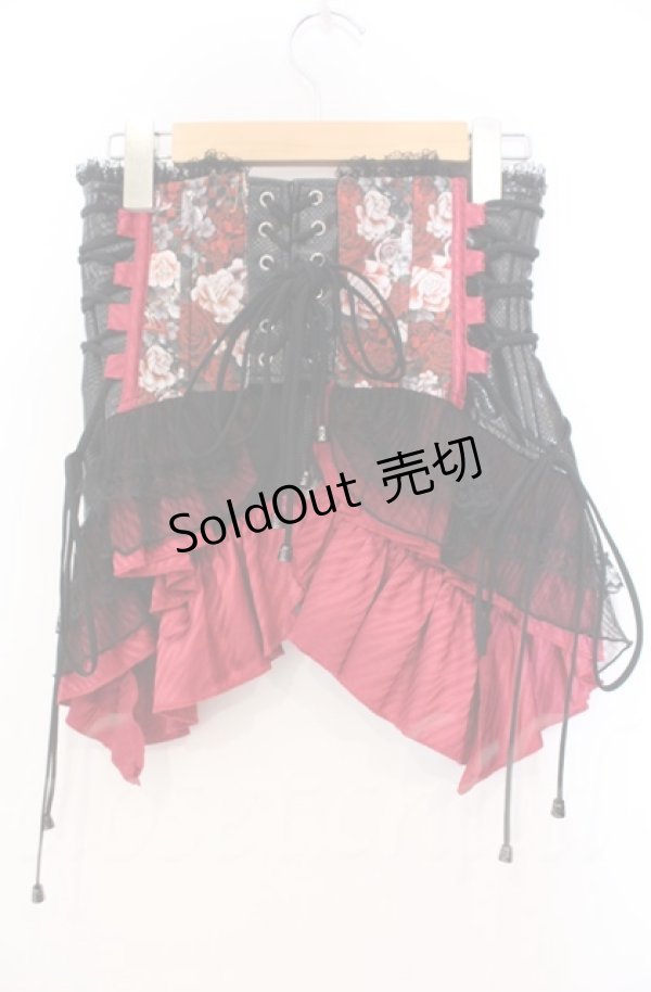 画像3: Qutie Frash / 和柄コルセット  レッド O-25-11-17-1003-QU-TO-OW-ZT213 (3)