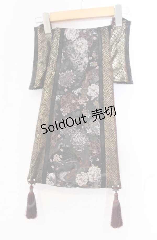 画像1: Qutie Frash / 花魁帯コルセット  ブラウン O-25-11-17-1008-QU-TO-IG-ZT221 (1)