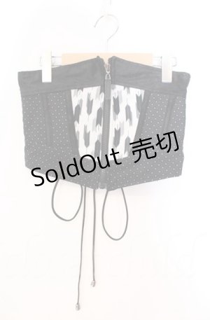 画像: Qutie Frash / 矢絣コルセット  ブラック O-25-11-17-1009-QU-TO-IG-ZT222