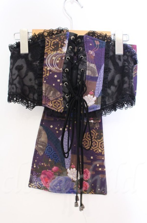 画像3: Qutie Frash / 花魁帯コルセット  パープル O-25-11-17-1001-QU-TO-OW-ZT222 (3)