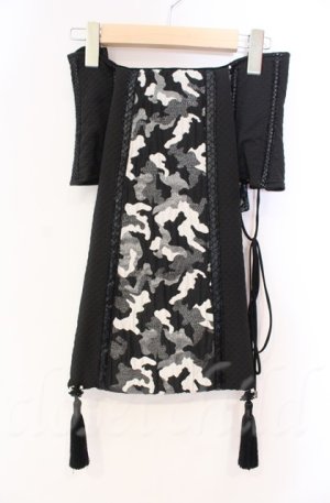 画像: Qutie Frash / 花魁帯コルセット  ブラック O-25-11-17-1010-QU-TO-IG-OS