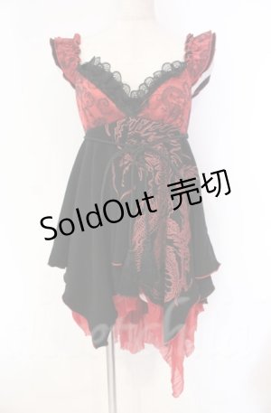 画像: Qutie Frash / DSサテン切り替えベビードール【旧タグ】  ブラック×レッド O-25-11-17-1011-QU-OP-IG-ZT213