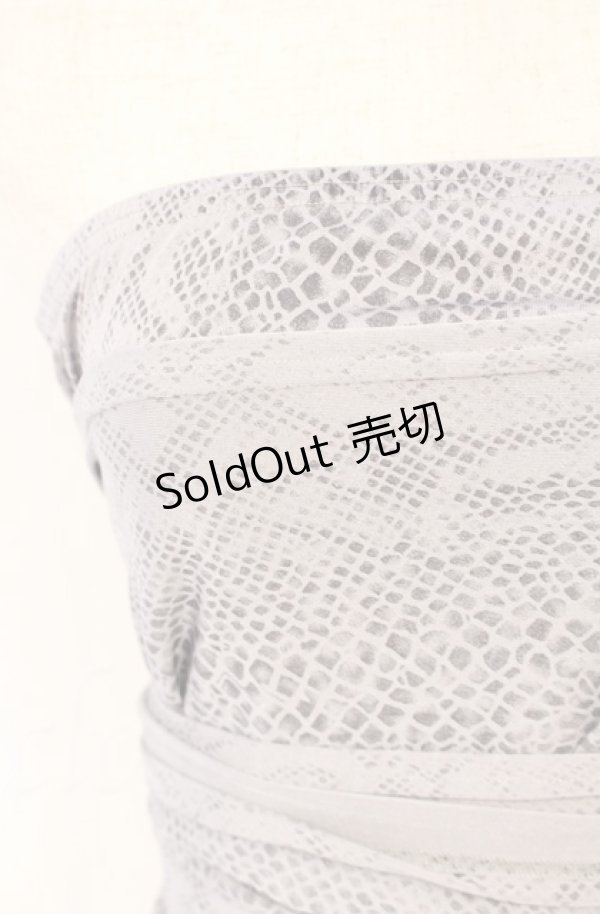 画像2: 【SALE】Qutie Frash / パイソンサラシトップス  グレー O-25-11-17-1014-QU-TO-IG-ZT095 (2)