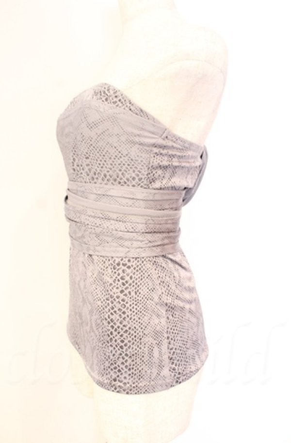 画像3: Qutie Frash / パイソンサラシトップス  グレー O-25-11-17-1014-QU-TO-IG-ZT095 (3)