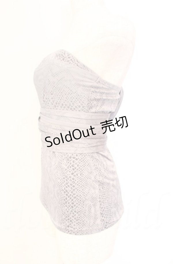 画像3: 【SALE】Qutie Frash / パイソンサラシトップス  グレー O-25-11-17-1014-QU-TO-IG-ZT095 (3)