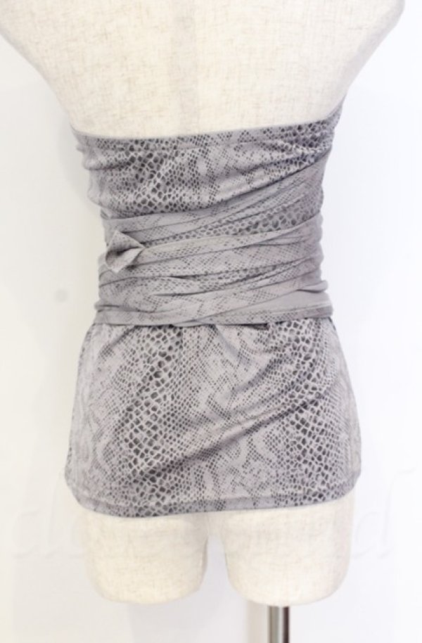 画像4: Qutie Frash / パイソンサラシトップス  グレー O-25-11-17-1014-QU-TO-IG-ZT095 (4)