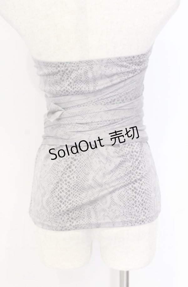 画像4: 【SALE】Qutie Frash / パイソンサラシトップス  グレー O-25-11-17-1014-QU-TO-IG-ZT095 (4)