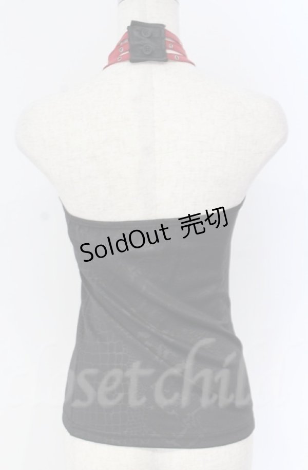 画像4: Qutie Frash / クロスキャミ【旧タグ】  ブラック×レッド O-25-11-17-1015-QU-TO-IG-OS (4)