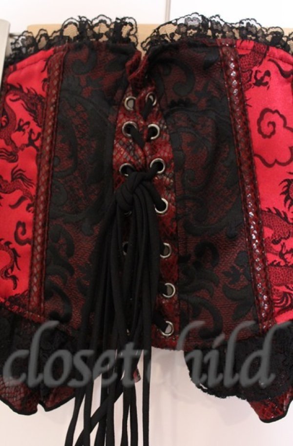画像4: Qutie Frash / リボン帯コルセット  レッド O-25-11-17-1002-QU-ZA-OW-ZT096 (4)