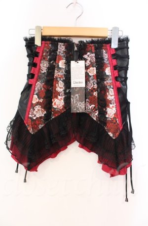 画像: Qutie Frash / 和柄コルセット  レッド O-25-11-17-1003-QU-TO-OW-OS
