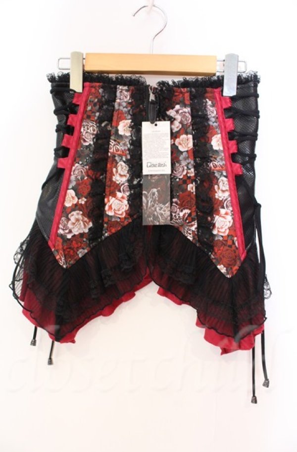 画像1: Qutie Frash / 和柄コルセット  レッド O-25-11-17-1003-QU-TO-OW-OS (1)