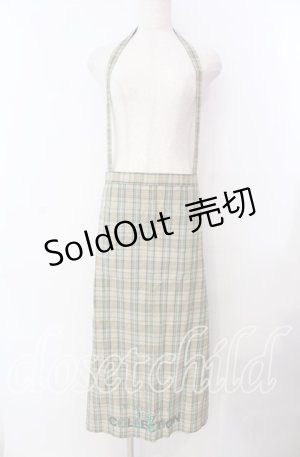 画像: WONDERFUL WORLD / チェックエプロン  グリーン O-25-11-17-006-LO-ZA-IG-ZI