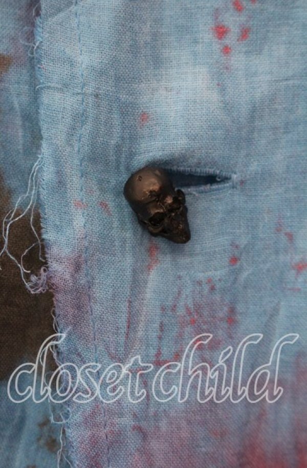 画像2: h.NAOTO / タイダイガーゼジャケット  ブルーピンク O-25-11-17-070-HN-JA-IG-OS (2)