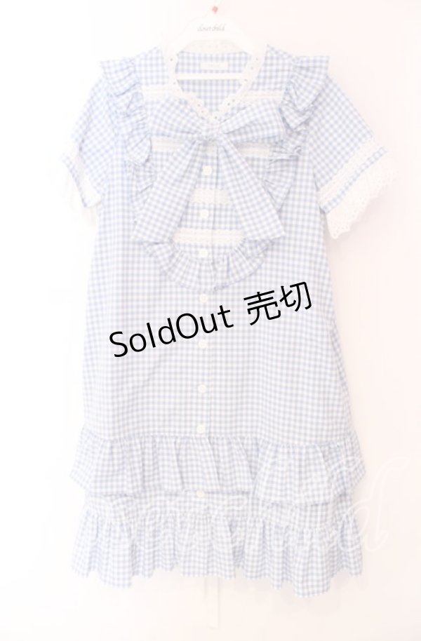 画像1: MILK / Poupeeワンピース  サックスギンガム O-25-11-17-071-ML-OP-OW-ZT320 (1)