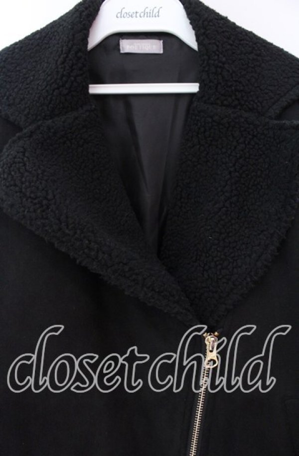 画像2: axes femme POETIQUE / ボアデザインライダース M クロ O-25-11-17-079-AX-JA-OW-OS (2)