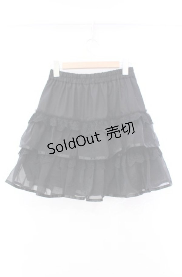 画像3: axes femme POETIQUE / ボリュームティアードミニスカート M クロ O-25-11-17-008-AX-SK-OW-OS (3)