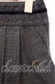 画像2: axes femme / チェック柄フレアキュロット  グレー O-25-11-17-011-AX-PA-IG-OS (2)