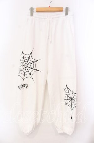 画像: REFLEM / スパイダープリントスウェットパンツ F ホワイト O-25-11-17-016-PU-PA-OW-OS