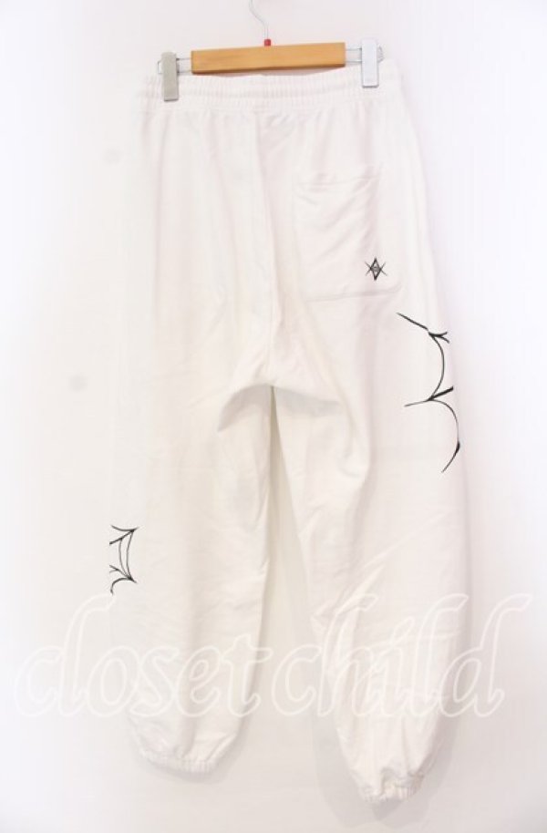 画像3: REFLEM / スパイダープリントスウェットパンツ F ホワイト O-25-11-17-016-PU-PA-OW-ZT457 (3)
