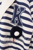 画像2: KETTY / 帽子ブローチボーダーセーラーカーディガン  アイボリー×ネイビー O-25-11-17-017-EL-TO-IG-OS (2)