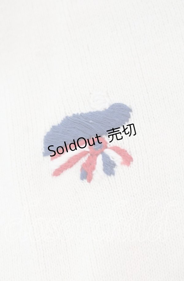 画像5: KETTY / 帽子ブローチボーダーセーラーカーディガン  アイボリー×ネイビー O-25-11-17-017-EL-TO-IG-OS (5)