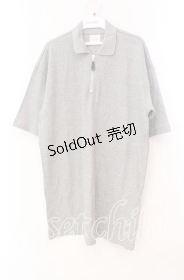 画像1: Karl Helmut / ジップアップ半袖ニット  グレー O-25-11-17-020-EL-TO-IG-OS (1)