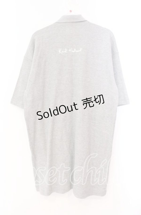 画像2: Karl Helmut / ジップアップ半袖ニット  グレー O-25-11-17-020-EL-TO-IG-OS (2)