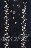画像2: KETTY / パンジー刺繍ベスト  クロ×パープル O-25-11-17-021-EL-TO-IG-ZT449 (2)