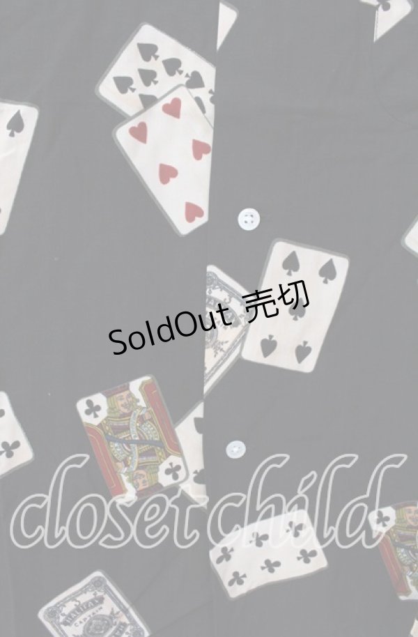 画像2: Karl Helmut / トランプ柄シャツ  クロ O-25-11-17-028-EL-BL-IG-OS (2)