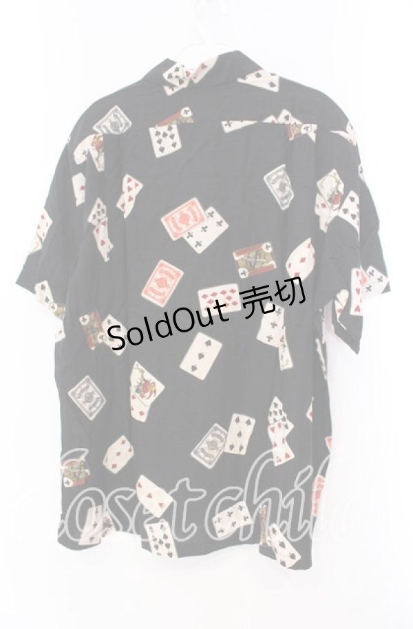 画像3: Karl Helmut / トランプ柄シャツ  クロ O-25-11-17-028-EL-BL-IG-OS (3)