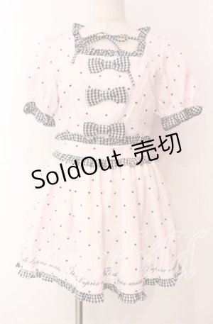 画像: Ank Rouge / ハートドットＸ千鳥セットアップ M ピンク O-25-11-17-003-CA-PA-OW-OS