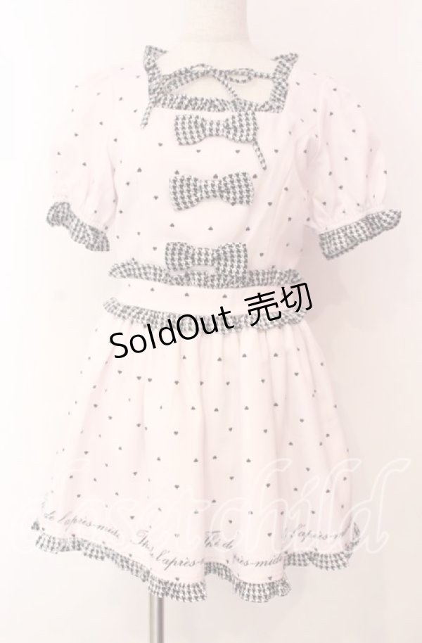 画像1: Ank Rouge / ハートドットＸ千鳥セットアップ M ピンク O-25-11-17-003-CA-PA-OW-OS (1)