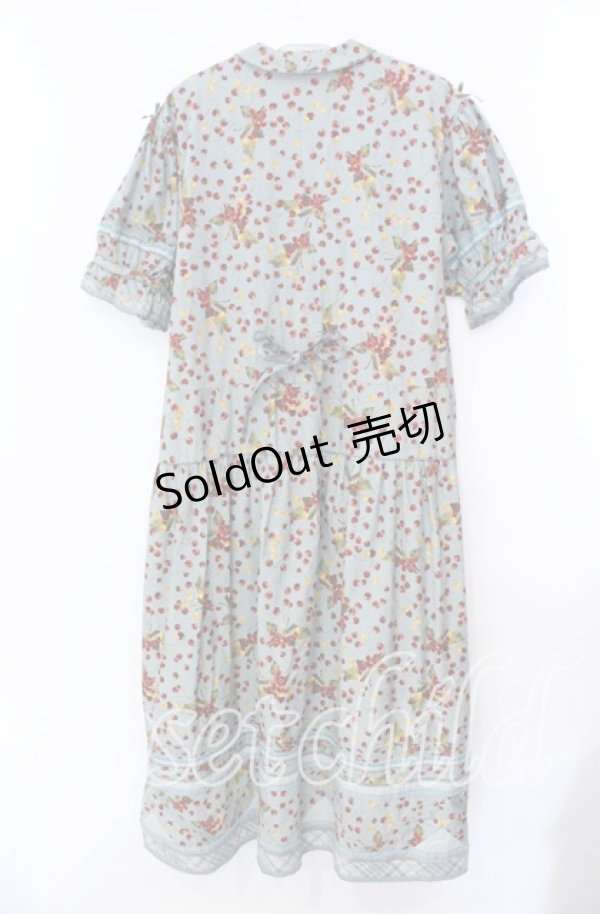 画像4: PINK HOUSE / チェリープリント裾ギンガムワンピース【お直しあり】  ミント O-25-11-17-029-LO-OP-IG-OS (4)