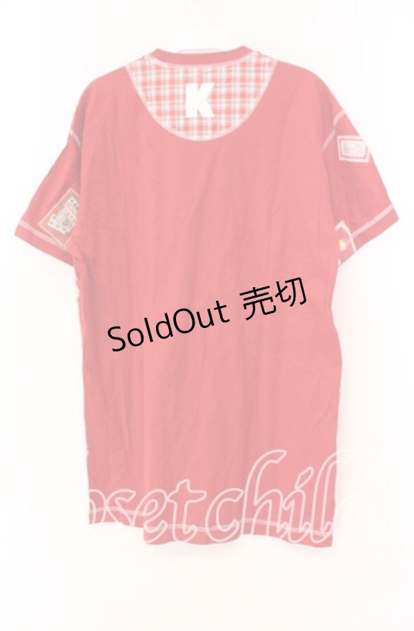 画像2: Karl Helmut / ワッペンKロゴTシャツ  アカ O-25-11-17-030-EL-TS-IG-ZI (2)