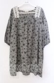 画像1: LILYAN HOUSE / ローズプリントチュニック  グレー O-25-11-17-032-LO-OP-IG-ZI (1)
