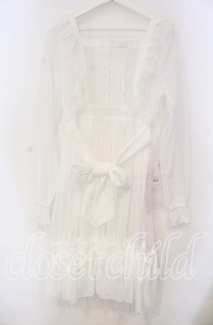 画像: Chalmiere / ドットチュールガウン M シロ O-25-11-18-031-LO-OP-OW-OS