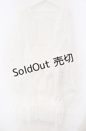 画像: Chalmiere / ドットチュールガウン M シロ O-25-11-18-031-LO-OP-OW-OS