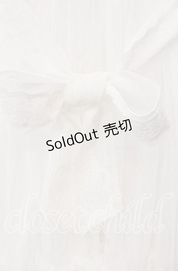 画像3: Chalmiere / ドットチュールガウン M シロ O-25-11-18-031-LO-OP-OW-OS (3)