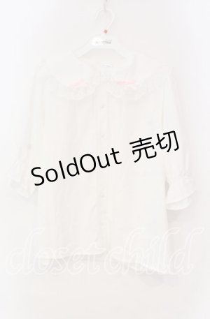 画像: 【SALE】Alice Mashiro / うさ耳ブラウス L シロ O-25-11-18-032-LO-BL-OW-ZT332