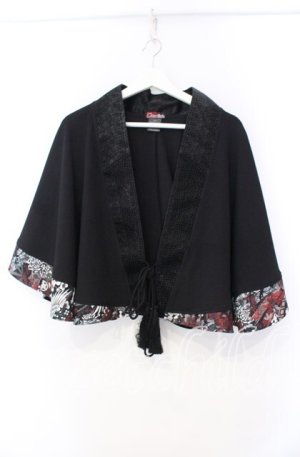 画像: Qutie Frash / 2022漆黒-SIKKOKU-ポンチョ  ブラック O-25-11-18-034-QU-JA-IG-OS