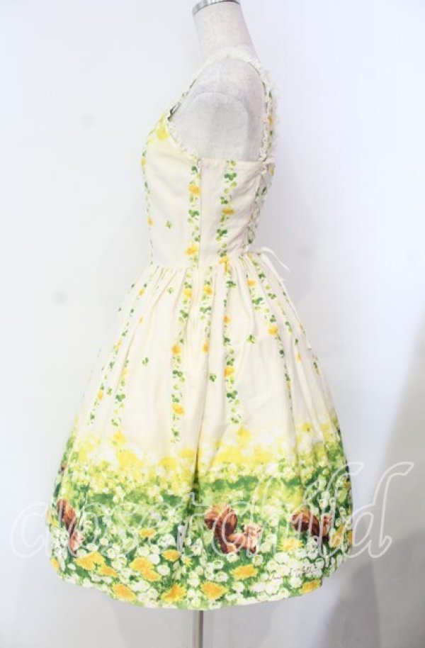 画像4: Innocent World / 土田穣うさぎとりすジャンパースカート  アイボリー O-25-11-18-041-IW-OP-IG-OS (4)