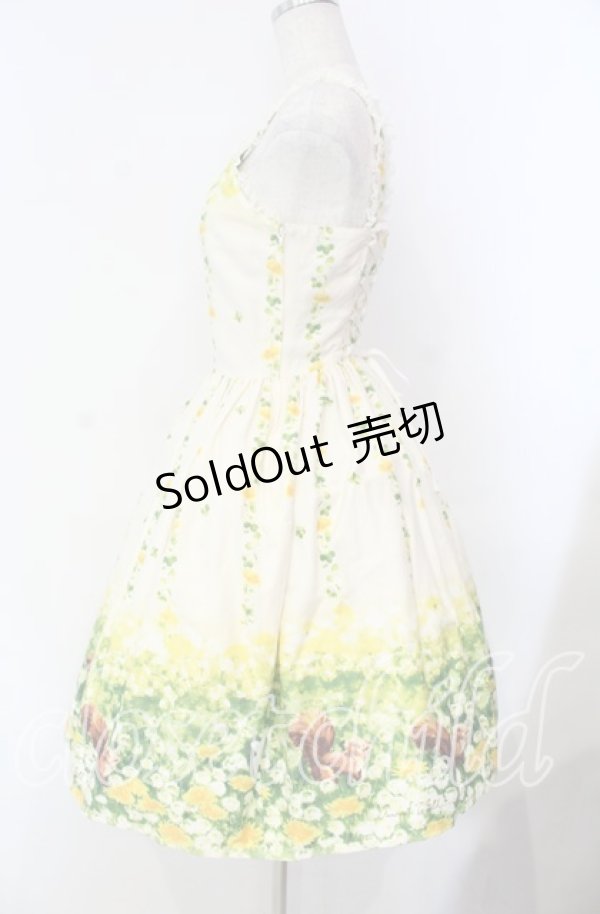 画像4: Innocent World / 土田穣うさぎとりすジャンパースカート  アイボリー O-25-11-18-041-IW-OP-IG-OS (4)