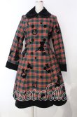 画像1: Innocent World / タータンチェックフレデリックコートワンピース  グリーン O-25-11-18-046-IW-OP-IG-OS (1)