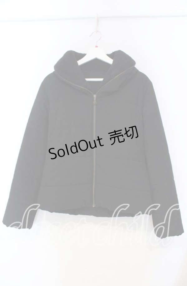 画像1: axes femme / ショート中綿コート M クロ O-25-11-18-006-AX-CO-OW-OS (1)