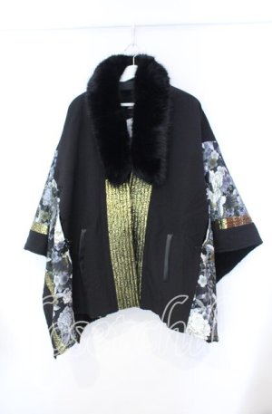 画像: Qutie Frash / ポンチョコート F ブラック O-25-11-18-050-QU-CO-OW-OS