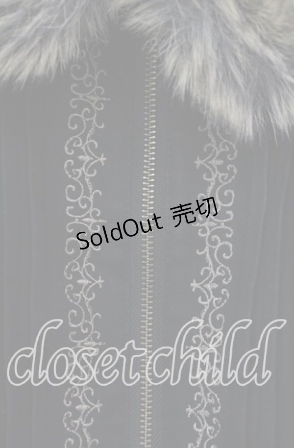 画像2: axes femme / ファー襟ブルゾン M クロ O-25-11-18-007-AX-TO-OW-OS (2)