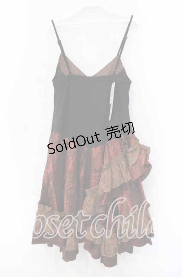 画像4: Qutie Frash / チャイナキャミワンピ  ブラウン O-25-11-18-060-QU-OP-OW-OS (4)